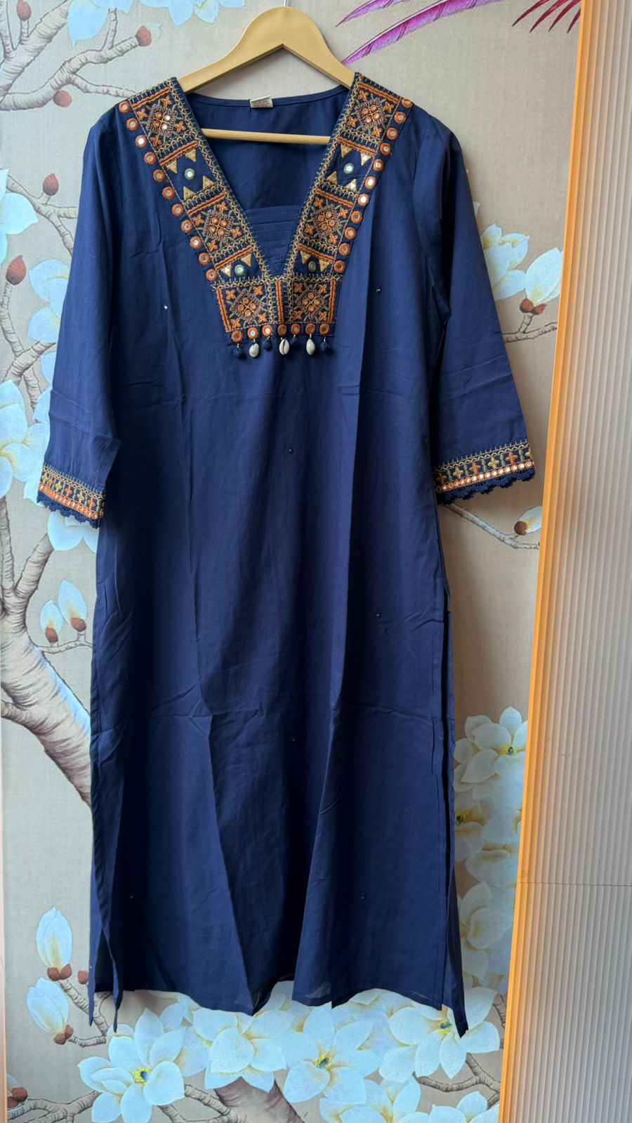 Premium cotton full suit set in blue