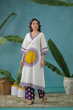 Premium Mul cotton lining Co ord in purple