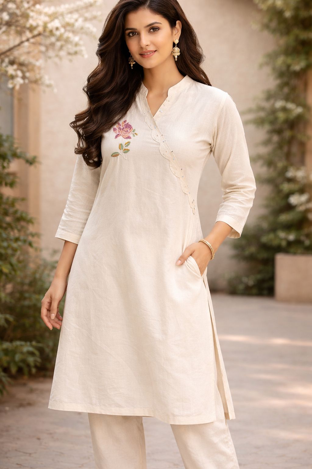 Smart cotton designer co ord set