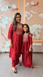 (Mother) Cotton ajrakh Kurta pant