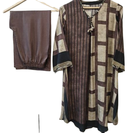 Premium ajrakh Mul silk kurta pant