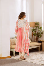 Restocked !! Premium Mul cotton lining chequered suit set !! Dispatch after 10- 15 days