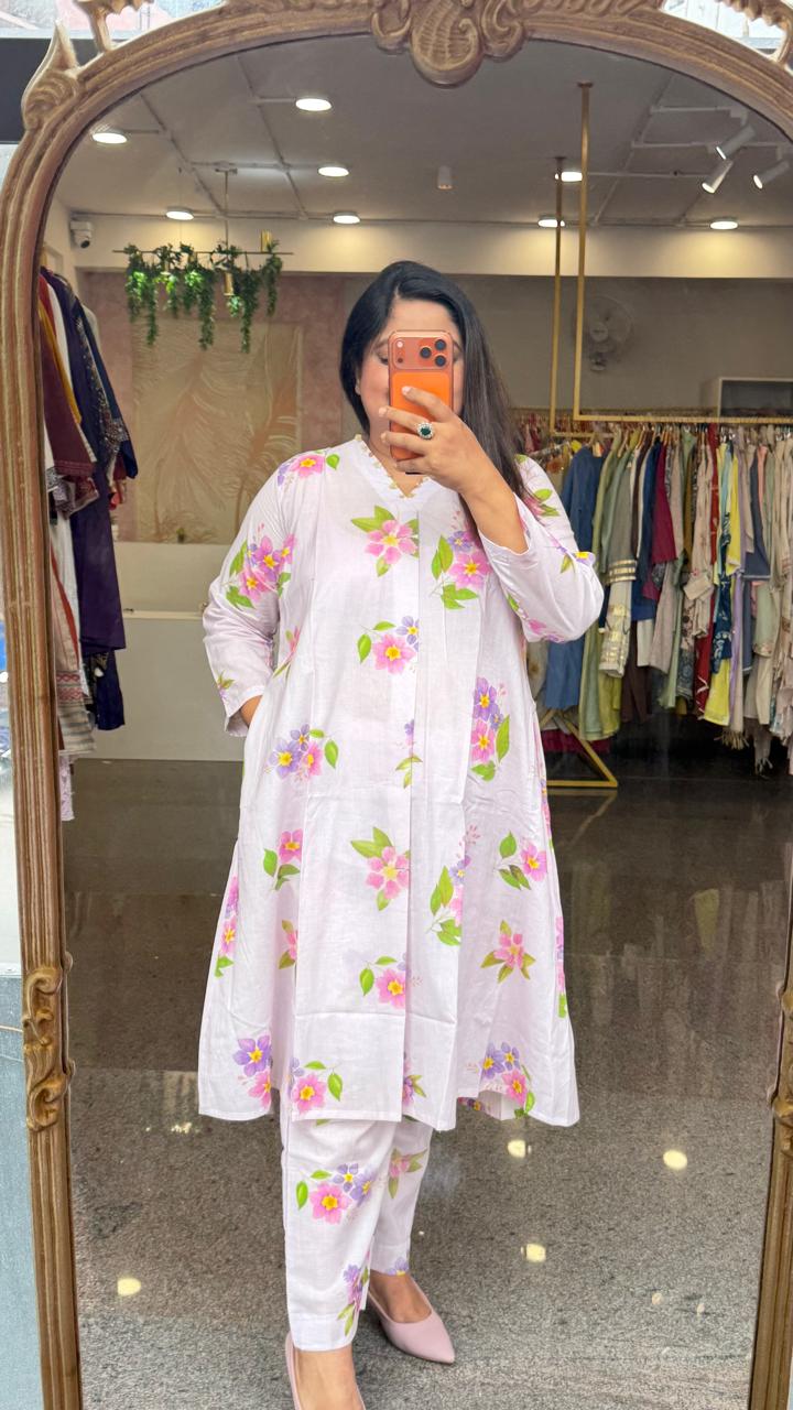 Super pretty cotton digital co ord set