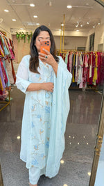 Restocked the super best selling Mul cotton suit set in blue