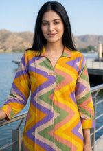 Super smart cotton co ord in multi