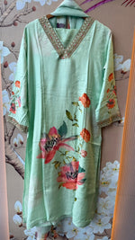Pure Mul silk digital printed full suit
