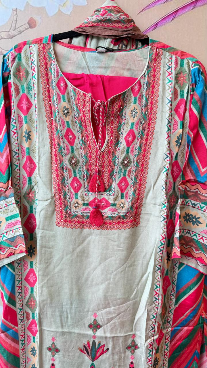 Mul silk suit set
