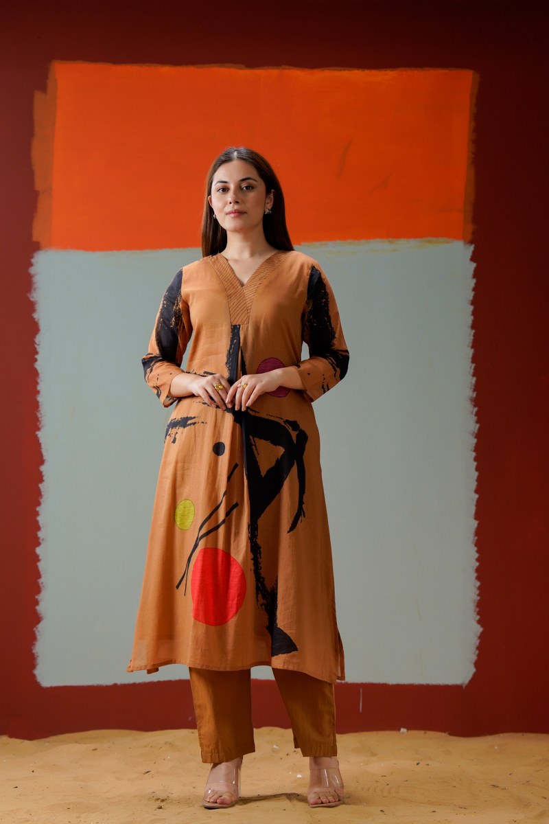 Pure Mul cotton lining digital print with pocket kurta pant