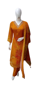 Super pretty crepe lining full suit set