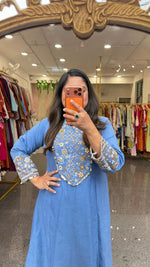 Super soft and premium cotton with heavy embroidery kurta pant