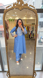 Super soft and premium cotton with heavy embroidery kurta pant