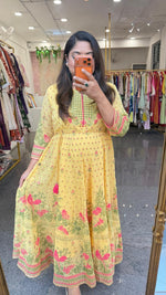 Pretty Georgette one piece in yellow