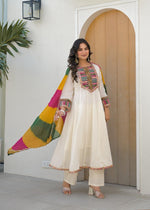 Super soft Mul cotton Anarkali paired with a pretty dupatta