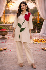 Pretty applique cotton co ord set