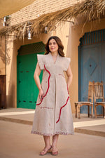 Premium jute cotton one piece.