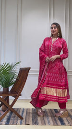 Premium gaji sill lakri patta suit set