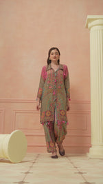Pure crepe designer co ord set with inner