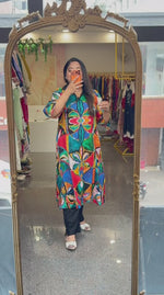 Super super pretty Mul Cotton kurta pant in multi