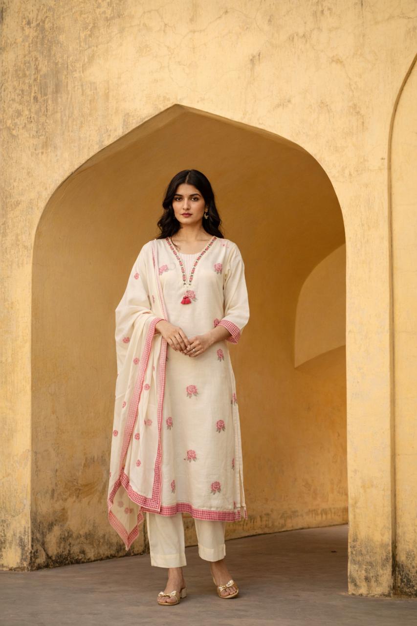 Premium jamdani full suit set