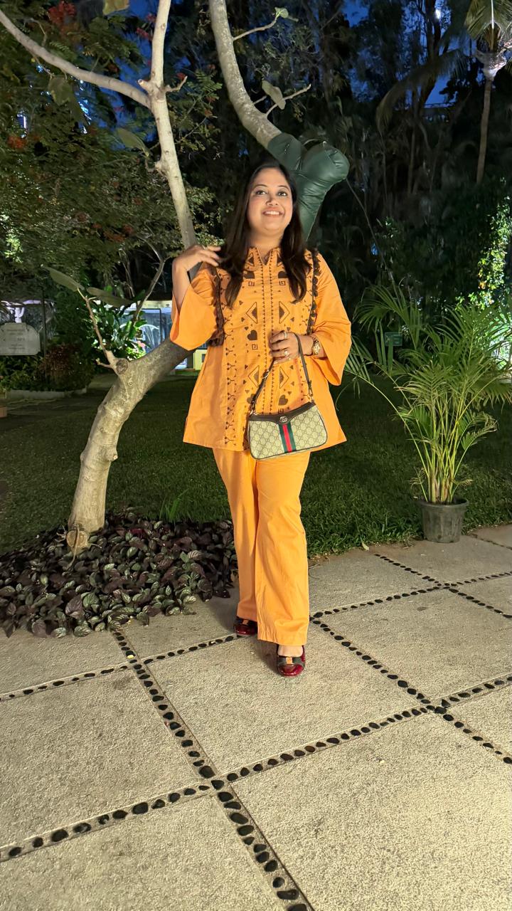 Restocked !Super smart premium cotton fully embroidered with pockets co ord set! Dispatch in next 4-5 days