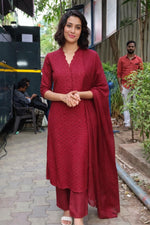 Shifli cotton with lining full suit set